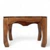 Lyon Sheesham Wood Contemporary Square Coffee Table In Natural Teak Finish