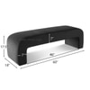 Floran Velvet 2 Seater Ottoman Bench in T Blue  Color