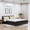 Hexa Engineered Wood Modern Queen Bed With Headboard With Storage In Flower Wenge