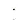 Gannon Beige Metal Floor Lamp with Black Iron Base