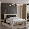 Stoa Paris Satin Comforter, 300TC Comforters for King Size Bed or King Black-White Gold