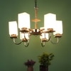 Eliante Chandelier, Mild Steel, 6-Light Modern Ceiling Fixture