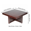 Blane Sheesham Wood 4 Seater Coffee Table Set In Walnut Finish
