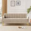 Fame Velvet 3 Seater Sofa in Cream Colour