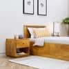 Hexa Engineered Wood Modern Single Bed With Headboard With Storage In Giant Wood