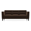 Lewis 3 Seater Fabric Sofa in Dark Earth Colour
