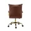 Doe Buck Marlon Modern Brown Faux Leather Office Chair