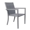 Canberra Wicker Table And Chair Set In Grey Dual Tone Finish