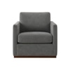 Bobby Boucle Fabric Lounge Chair in Grey Colour