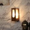 Eliante Lisma Brown Wood Wall Light With Included Bulb In Brown Colour