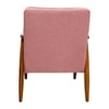 Armari Boucle Fabric Arm Chair in Pink Colour