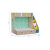 Pattern Dreams Bunk Bed with Storage in Oak Colour BKBB014
