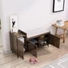 Hexa Red Engineered Wood Shoe Rack in Flower Wenge Colour