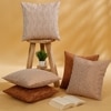 Set Of 5 Jacquard Square Cushion Covers