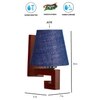 Devansh Solid Wood Electric Wall Light in Blue Colour with Blue Shade Count of 1 Light