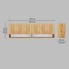 6 Doors Modular Wall Mounted Kitchen Cabinet With Organizer Shelf In Plateau Apple Finish