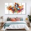 The Castle Decor Krishna Ji Wall Painting Wooden Framed 27x48 Inch (Style 10)