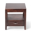 Kassel Bedside Table - Walnut Finish