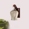 Devansh Solid Wood Electric Wall Light in Brown Colour with Multi Shade Count of 1 Light