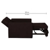 Bella One  Seater Pull Out Fabric Sofa Cum Bed Brown