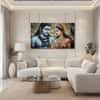 The Castle Decor Shiv Parvati Wall Painting Wooden Framed 27x48 Inch (Style 2)