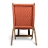 Natwest Sheesham Wood Relaxing Maachi Chair in Orange Canning