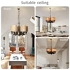 Devansh Wood Wall Mounted Lamp With Off-White Cotton Shade