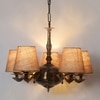 Devansh Wood Wall Mounted Lamp With Beige Jute Shade