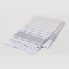 Yarn-dyed Grey Hammam Towel