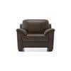 Farina 1 Seater Luxury Italian Leather Sofa In French Roast