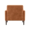 Clark PU Leather Armchair- Tan
