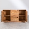 Ruben Solid wood Mango Sideboard with 2 Door & 3 Drawer in Natural Finish