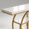 Orbitra Metal Console Table in Gold Colour