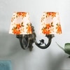 Devansh Metal Electric Wall Light in Antique Gold Colour with Multi Shade Count of 2 Lights