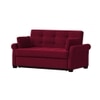 Serta 3 Pull Out Sofa Cum Bed In Maroon Colour