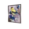 Blue Yellow Small Bird Floral Canvas Wall Prints Canvas Wall Prints Set of 1 Multicolor Matte