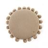Pom Pom Stone Round Cushion Cover 16  Inches