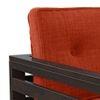 Raymond Wooden Sofa - American Walnut Finish (Lava) (Custom Set - Sofas : 0001; Standard Set - Sofas : none; Colour : lava; Finish : american walnut; Sofa Material : fabric; Sofa Size : regular; Sofa Type : regular)