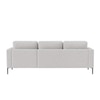 Modernelegance Wood Right Aligned 3-Seater With Upholstery Non Storage Sofa In Grey Colour