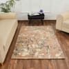 Multicolor Floral Machine Made Polyester 6 X 9 Feet Carpet