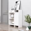 Hexa Red Multipurpose Storage Cabinet With 1 Drawer 1 Door in Frosty White Colour