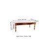 Hudson Sheesham Wood Coffee Table In Teak Finish