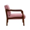 Citrus Boucle Fabric Arm Chair in Pink