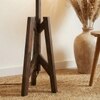 Troika Beige Jute Floor Lamp with Beige Jute Base
