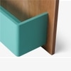 Kiko Story Solid Wood Shelf in Red Cherry Finish
