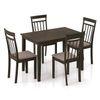 Ava 4 Seater Dining Table Set in Umber Walnut Finish
