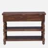 Rangrez Sheesham Wood Console Table in Provincial Teak Finish