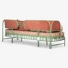Dastoori Stainless Steel Outdoor Three Seater Sofa in Beige Colour