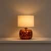 Auburn Handicrafted Table Lamp in Samber and black Colour