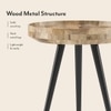 Arlend Solid Wood Side Table in Rustic Pine Finish